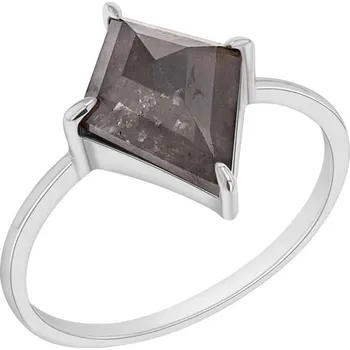 Prsten Minimalistický prsten se salt and pepper diamantem Iban