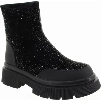 Dámské kozačky EPICA Dámský černý kožený kotník K3K370034A 01-I-265 Velikost 39