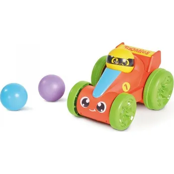 Toomies Závodní autíčko červené s vystřelovacími míčky