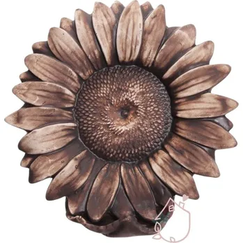 Zahradní dekorace Krmítko pro ptáky Slunečnička keramická