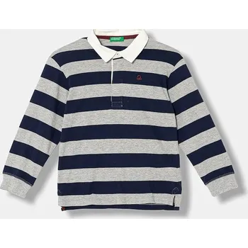 Dětská bavlněná polokošile United Colors of Benetton 33CKG300Z.P.seasonal námořnická modř 59X, vel. 82