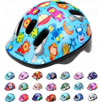 Cyklistická přilba DĚTSKÁ CYKLISTICKÁ PŘILBA NA KOLO 2+ PRO DĚTI OCHRANNÁ PŘILBA 48 - 52 cm