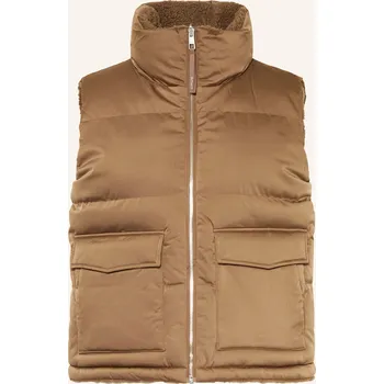 Dámská vesta Opus Dámská Oboustranná Prošívaná Vesta Wendara, hnědá, 36