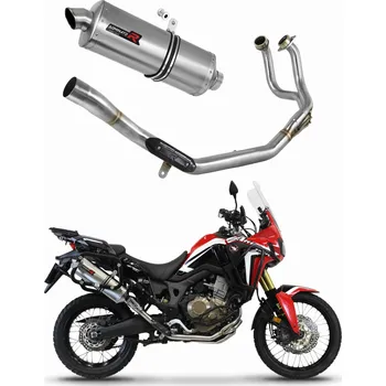 Výfuk pro motocykl Laděný výfuk Dominator Honda CRF 1000L Africa Twin 2016 - 2019 Kompletní výfukový systém Sběrač P7 + tlumič výfuku dB killer medium