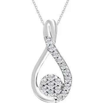 Přívěsek Přívěsek ve tvaru kapky s lab-grown diamanty Aileen