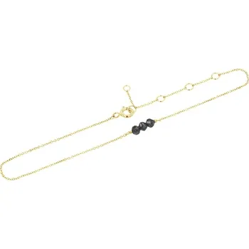 Náramek Zlatý náramek na nohu se salt and pepper diamanty Muna