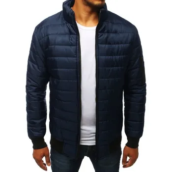 Pánská móda Pánská bunda přechodná prošívaná tmavě modrá Dstreet DStreet černá 3263564