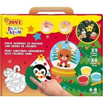 Speciální výtvarná barva Jovi Play & Fun Christmas Ornaments Malování pískem