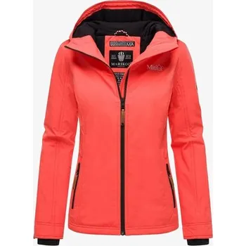 Dámská softshellová bunda Marikoo dámská přechodná bunda s kapucí BROMBEERE, coral pink