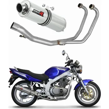 Výfuk pro motocykl Laděný výfuk Dominator Suzuki GS 500E 1989 - 2009 Kompletní systém Výfukové potrubí ST + dB killer medium