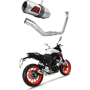 Výfuk pro motocykl Laděný výfuk Dominator Yamaha MT 125 2020 Kompletní systém Sběrač výfuku GP tlumič + dB killer medium
