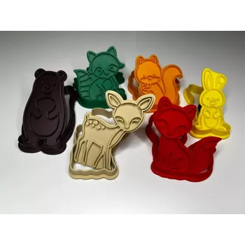 Dětské razítko Razítka 2v1: Zvířatka z lesa