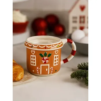 Sinsay - Hrnek s vánočním motivem - hnědá - 199GI-88X - 199GI-88X-ONE