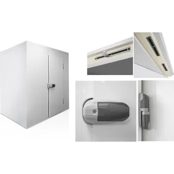 Chladicí Místnost 12,98 m3 80 mm PUR TEFCOLD CR 240x300x220 | Stavebnicový box včetně dveří a podlahy