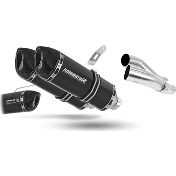 Výfuk pro motocykl Laděný výfuk Dominator Kawasaki Z1000 SX 2010 - 2013 Homologovaný výfuk HP1 ČERNÝ tlumič výfuku