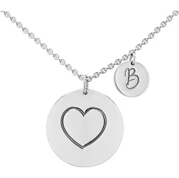 Náhrdelník Náhrdelník se srdcem a gravírem písmene Kadie