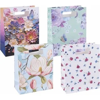 Dárková taška DONAU Dárková taška 26×32,5×10 cm květinový motiv 1 ks