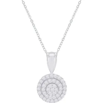 Přívěsek Stříbrný přívěsek s lab-grown diamanty Lexine