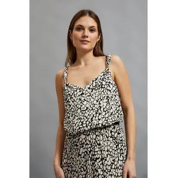 Dámský top MOODO - ecru bílá/černá Marisse černá | bílá | šedá | krémová | vícebarevná 2724799