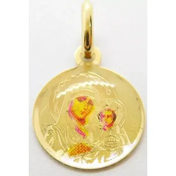 Přívěsek Klenoty Budín Dámský zlatý přívěsek madonka s dítětem 585/0,43gr 03617 (Klenoty Budín Dámský zlatý přívěsek madonka s dítětem 585/0,43gr 03617)