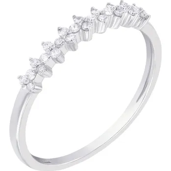 Prsten Stříbrný eternity prsten s lab-grown diamanty Betsy