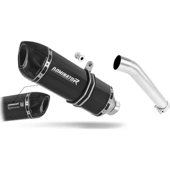 Výfuk pro motocykl Laděný výfuk Dominator Yamaha YZF 600 R Thundercat 1996 - 2006 Homologovaný výfuk HP1 ČERNÝ tlumič výfuku