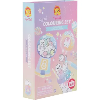 omalovánky Tiger Tribe Pastel Colouring Set - Kawaii Cafe