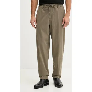 Pánské kalhoty Manšestrové kalhoty BOSS P-Phil-RDS-WG-254F pánské, zelená barva, 50549390 97X, vel. 54