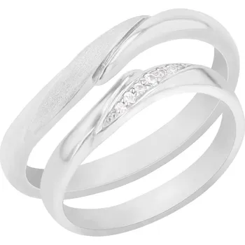 Prsten Snubní prsteny ze zlata s diamanty Abella