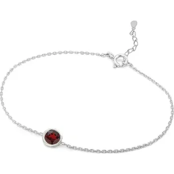 Náramek Stříbrný náramek s granátem Arleth