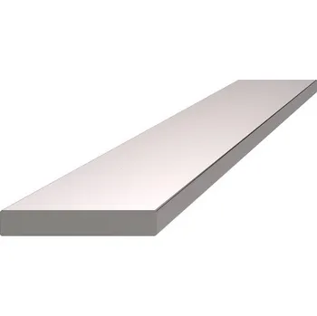 Madlo do koupelny tyč plochá EB1-PL30, broušená nerez, délka 3 m - plochý nerezový profil 30 x 5 mm, K320/AISI304, prodej v délkách 1, 2, 3, 4, 5 a 6 m