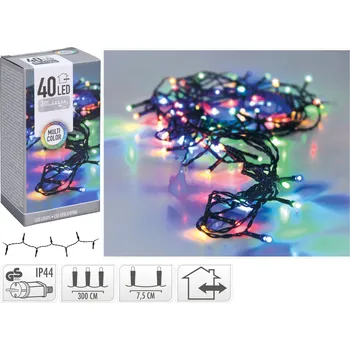 Vánoční dekorace Světelný LED řetěz Danko 300 cm vícebarevný