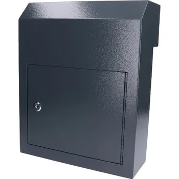 Poštovní schránka poštovní schránka SMA-3-A, barva antracit - schránka k zabudování do branky, plotu, rozměr 305 x 380 x 150 mm, barva RAL 7016 antracit, tloušťka plechu 1,5 mm