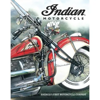 Plechová cedule D.E. metal signs Plechová cedule: Indian motorcycle 40 x 32 cm