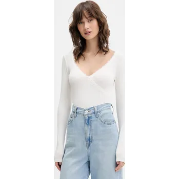 Tričko s dlouhým rukávem Hollister Co. KI339.5001.101 béžová 01X, vel. M