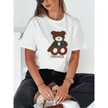 Dámské tričko BAREN s medvídkem DStreet bílá | šedá | hnědá 3239677