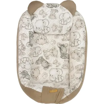 Hnízdečko pro miminko Hnízdo pro miminko Velvet - šedá / safari