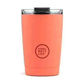 Termohrnek Nerezový termohrnek Cool Bottles pastel coral, 330 ml