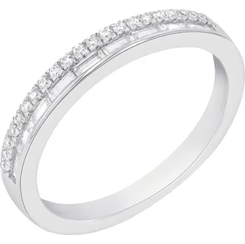 Prsten Eternity prsten s lab-grown round a baguette diamanty Luisa
