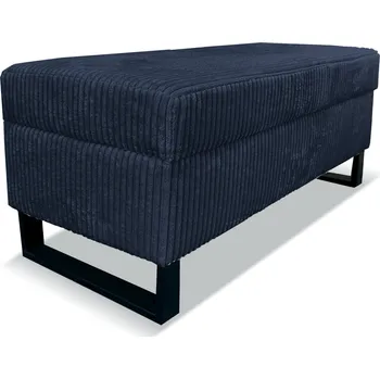 Taburet Taburet MARA s úložným prostorem - tmavěmodrý - manšestr - LINCOLN 77