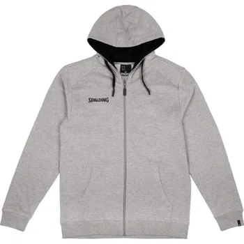 Pánská mikina Mikina s kapucí Spalding Flow Hoody Zipper Jacket 40221511-greymelange Velikost M