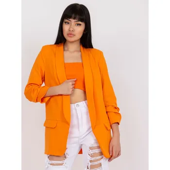 Dámské sako Blazer-DHJ-MA-7684.15P-Light Orange Italy Moda oranžová 3294696