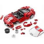 Klocki CADA.Zdalnie sterowane auto 20 cm czerwony samochód 488 Race Car 306 elementów RC Dual Mode