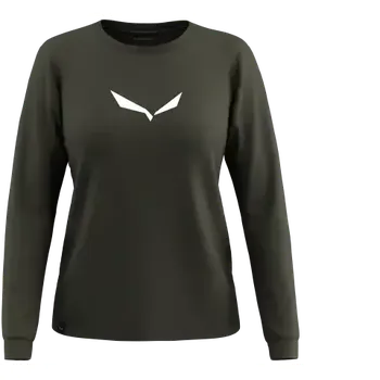 Dámské tričko Salewa Eagle Solidlogo Dry Tee W dámské triko dlouhý rukáv Dark olive vel. 42/36