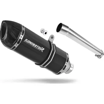 Výfuk pro motocykl Laděný výfuk Dominator Honda XRV 750 AFRICA TWIN 1996 - 2003 RD07A výfuk HP1 BLACK + tlumič výfuku dB killer