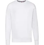 White Men's Sweatshirt Lightweight Set-in-Sweat Sweat Fruit of the Loom Fruit of the Loom bílá 2467224