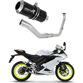 Auto-moto Laděný výfuk Dominator Yamaha YZF R125 2021 - 2024 Kompletní systém Výfukové potrubí GP BLACK + dB killer medium