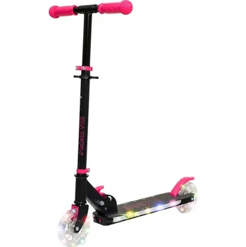 Koloběžka STORY Story LED Party Černo-růžová