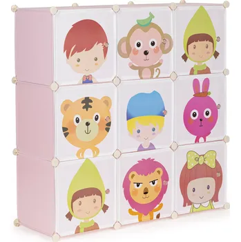 Dětská skříň MODERNHOME PJJCBS0009-09E Dětská skříňka 109 x 109 x 37 cm