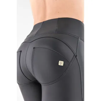 Dámské kalhoty Freddy kalhoty WR.UP koženkové černé, vysoký pas, skinny střih, eco-friendly materiál Vybraná velikost: M